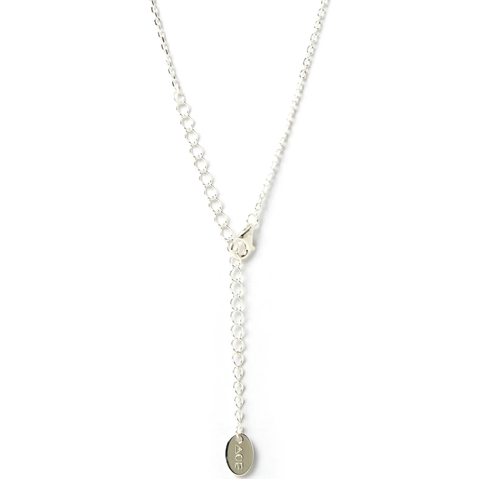Initial Silver Charm Necklace