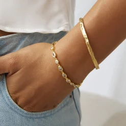 Isadora Gold Bracelet - Stone