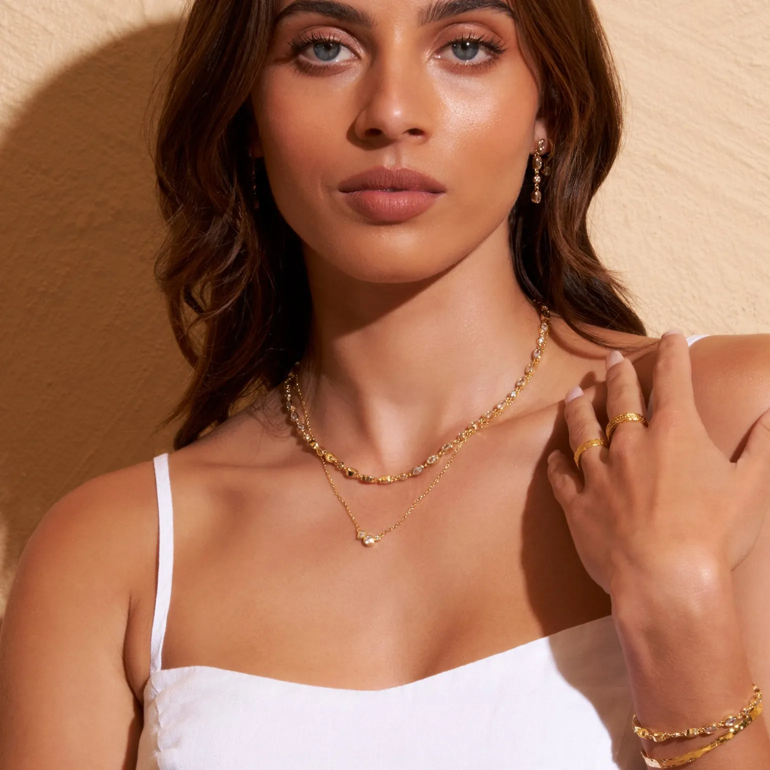 Isadora Gold Bracelet - Stone