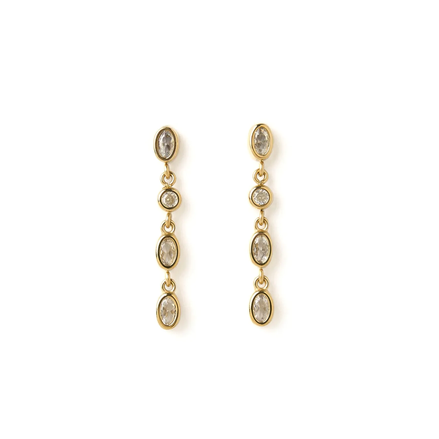 Isadora Gold Earrings - Stone