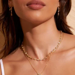 Isadora Gold Earrings - Stone