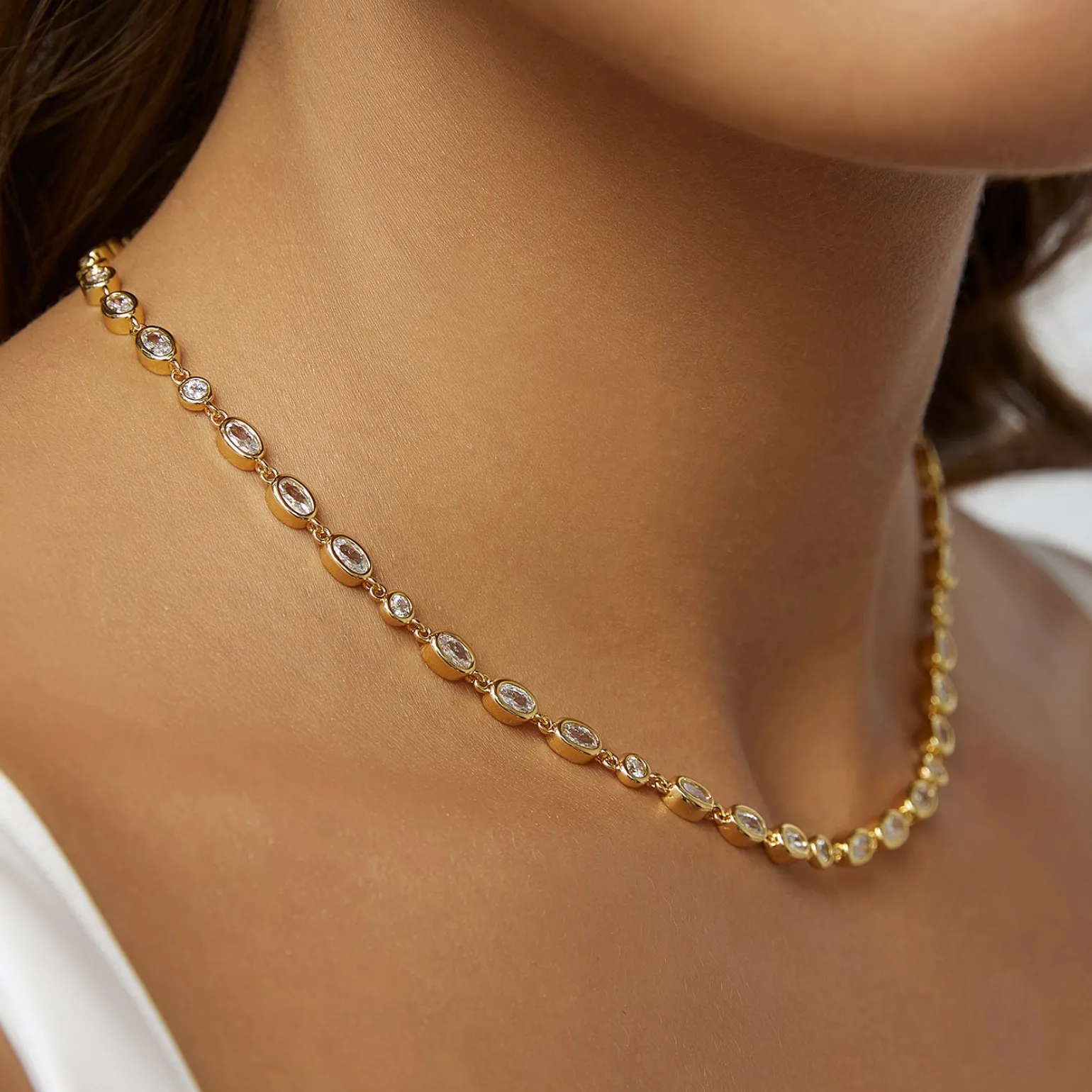 Isadora Gold Necklace - Stone