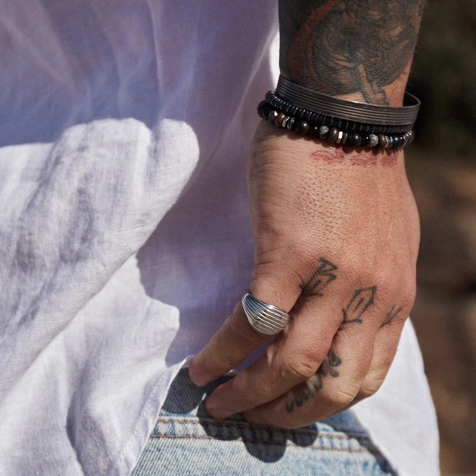 Izaac Silver Ring