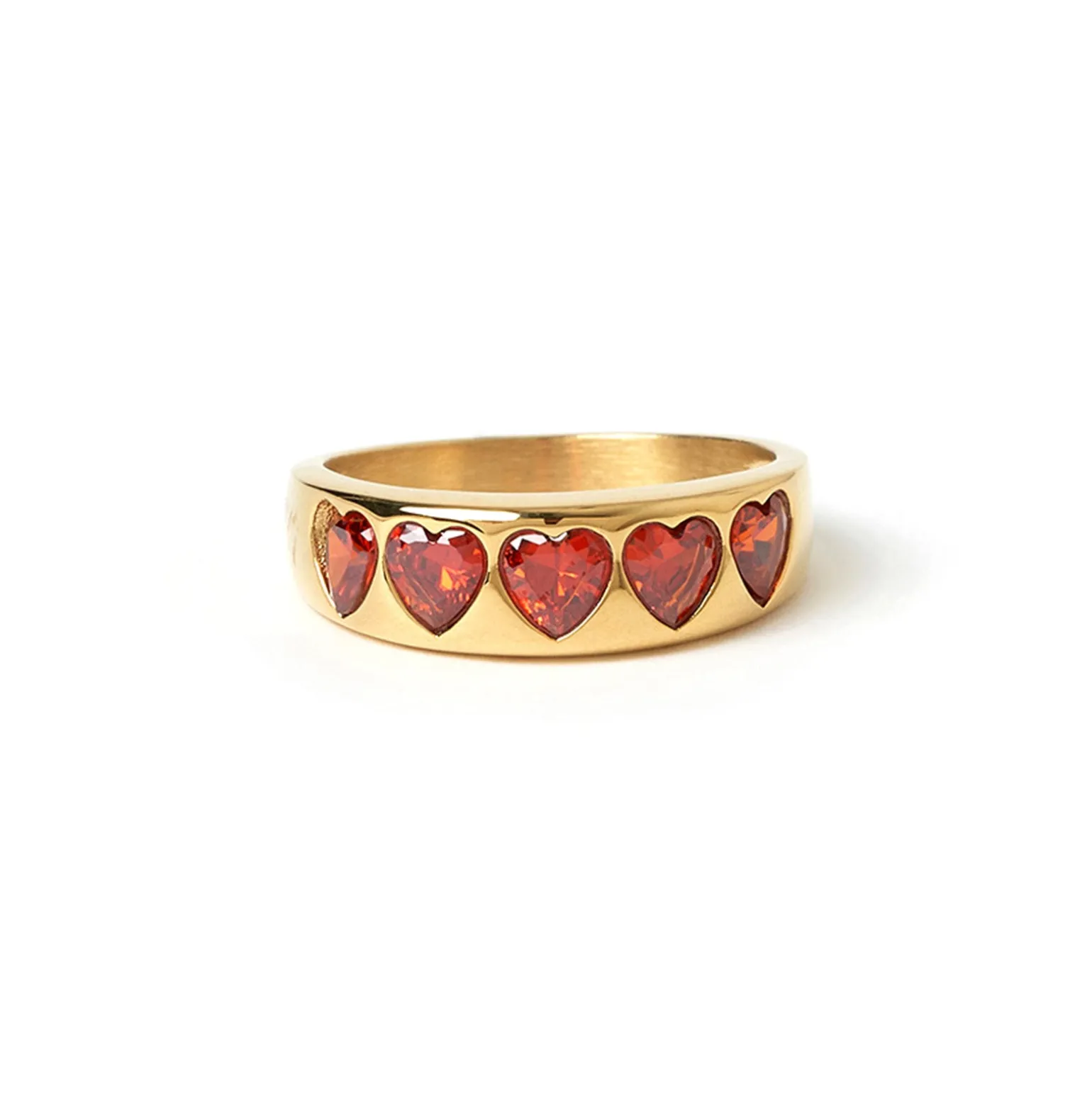 J'adore Gold Ring - Red