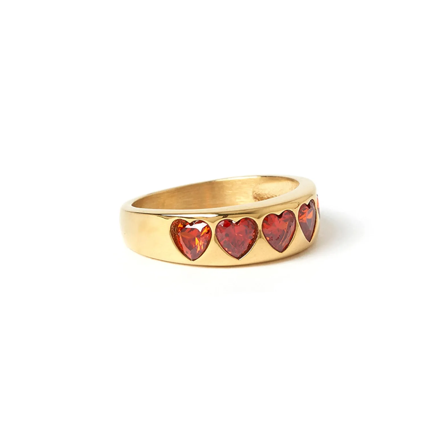 J'adore Gold Ring - Red