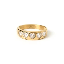 J'adore Gold Ring - Stone