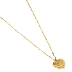 Jasmine Gold Heart Necklace