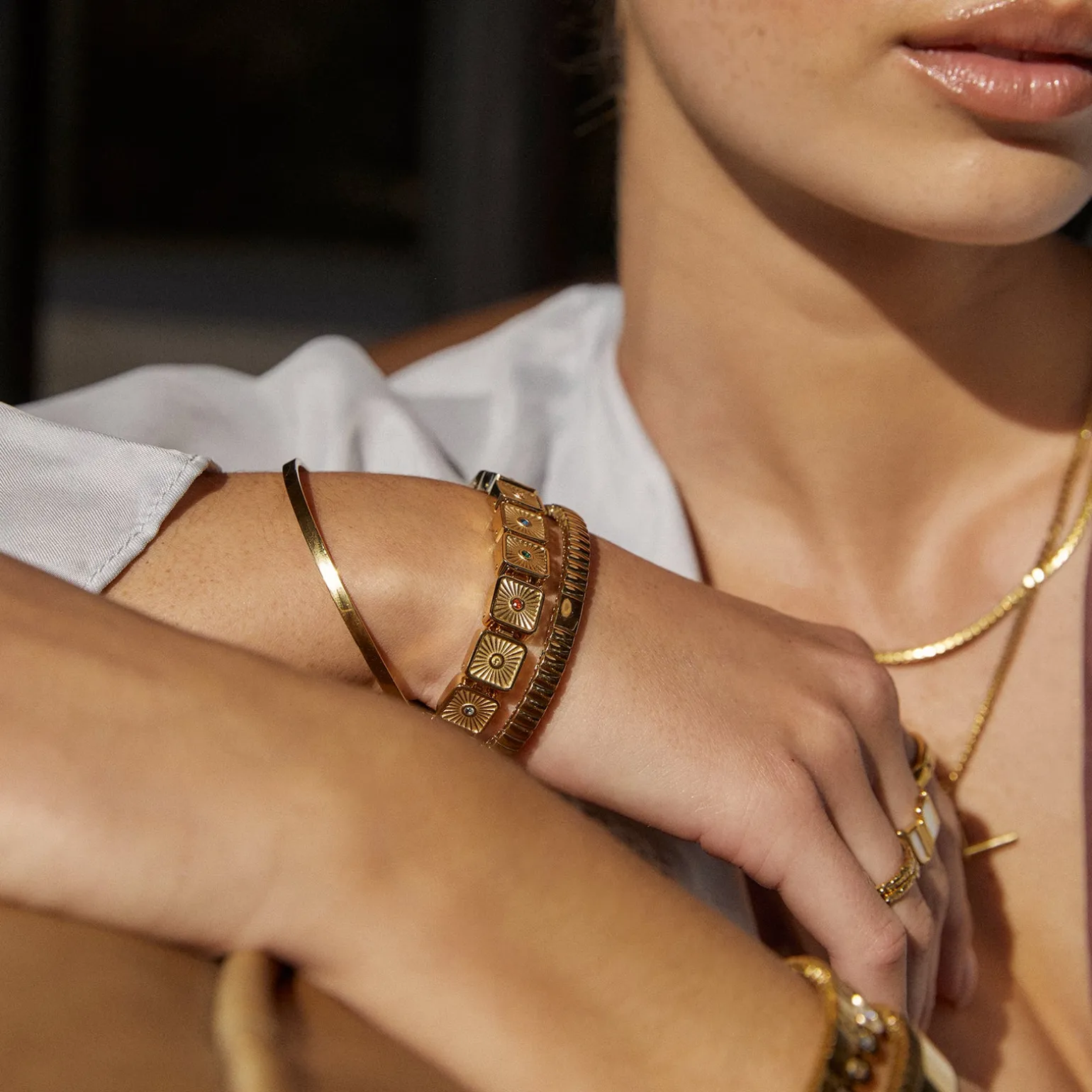 Jasper Gold Bracelet