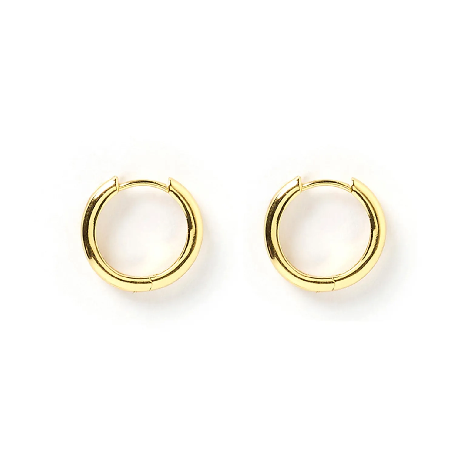 Jett Gold Hoop Earrings