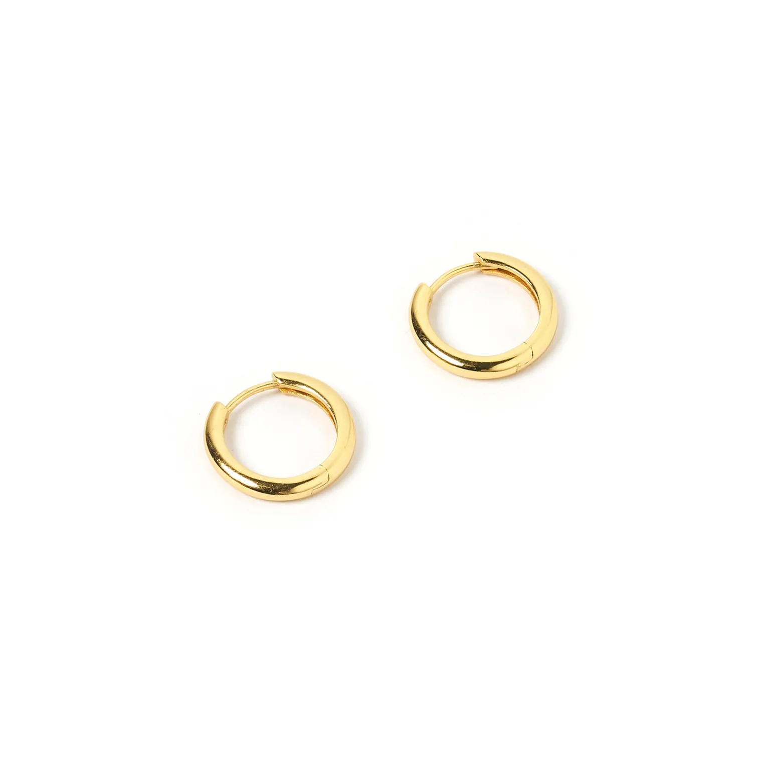 Jett Gold Hoop Earrings