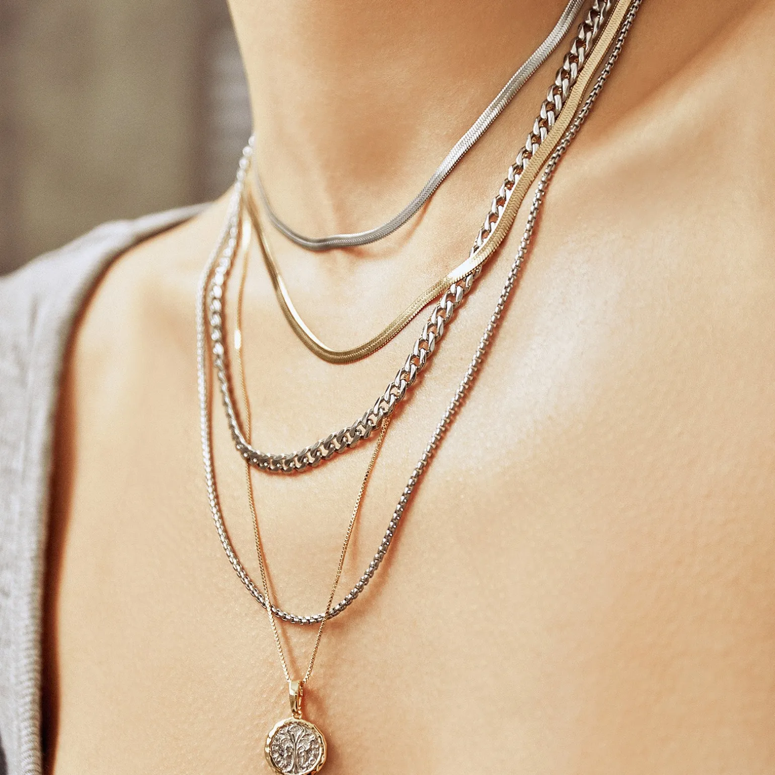 Jude Silver Chain Necklace