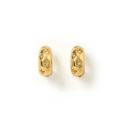 Juelz Hoop Earrings - Stone