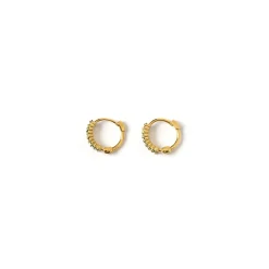 Khloe Gold Earrings - Emerald