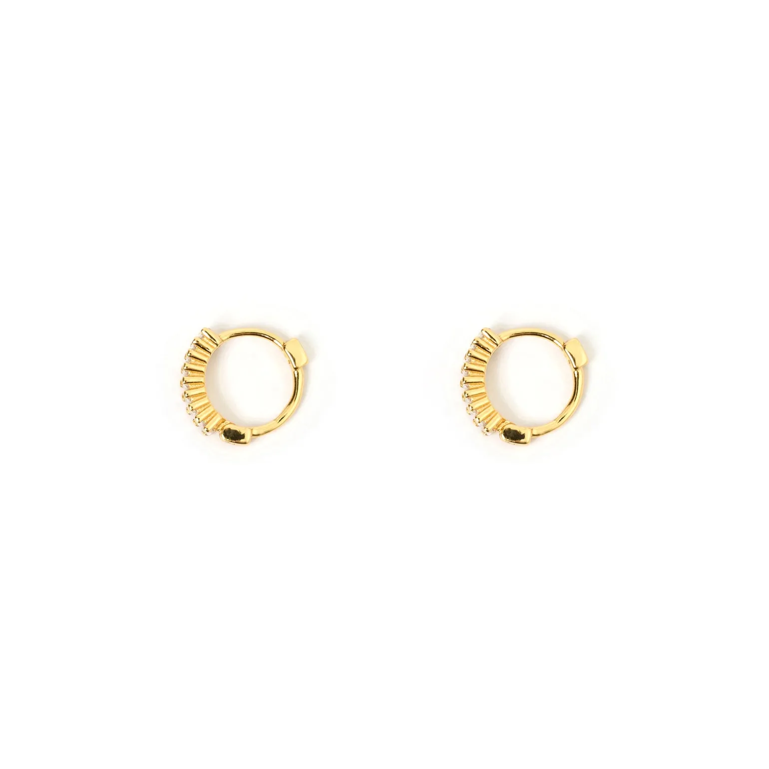 Khloe Gold Earrings - Stone
