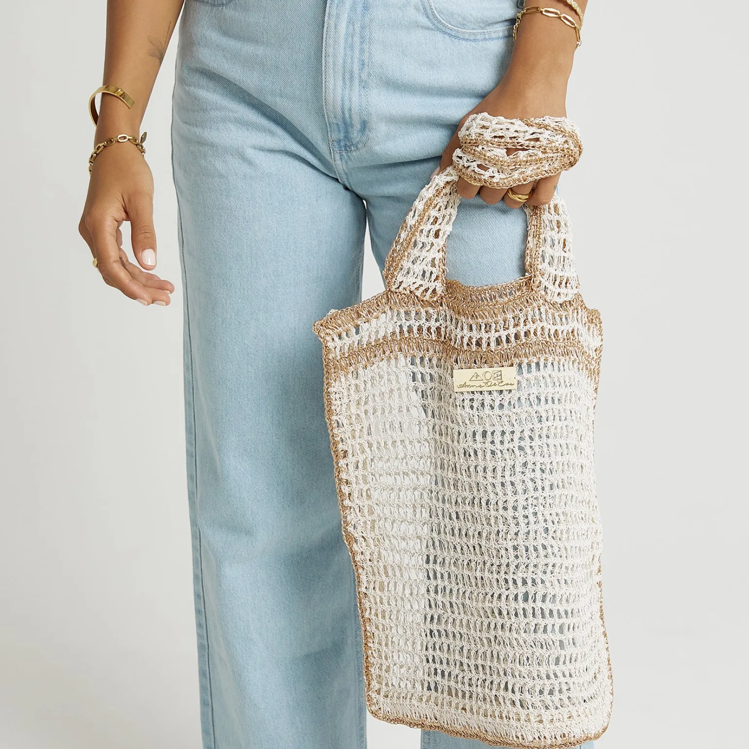Lani Beach Bag - Pearl