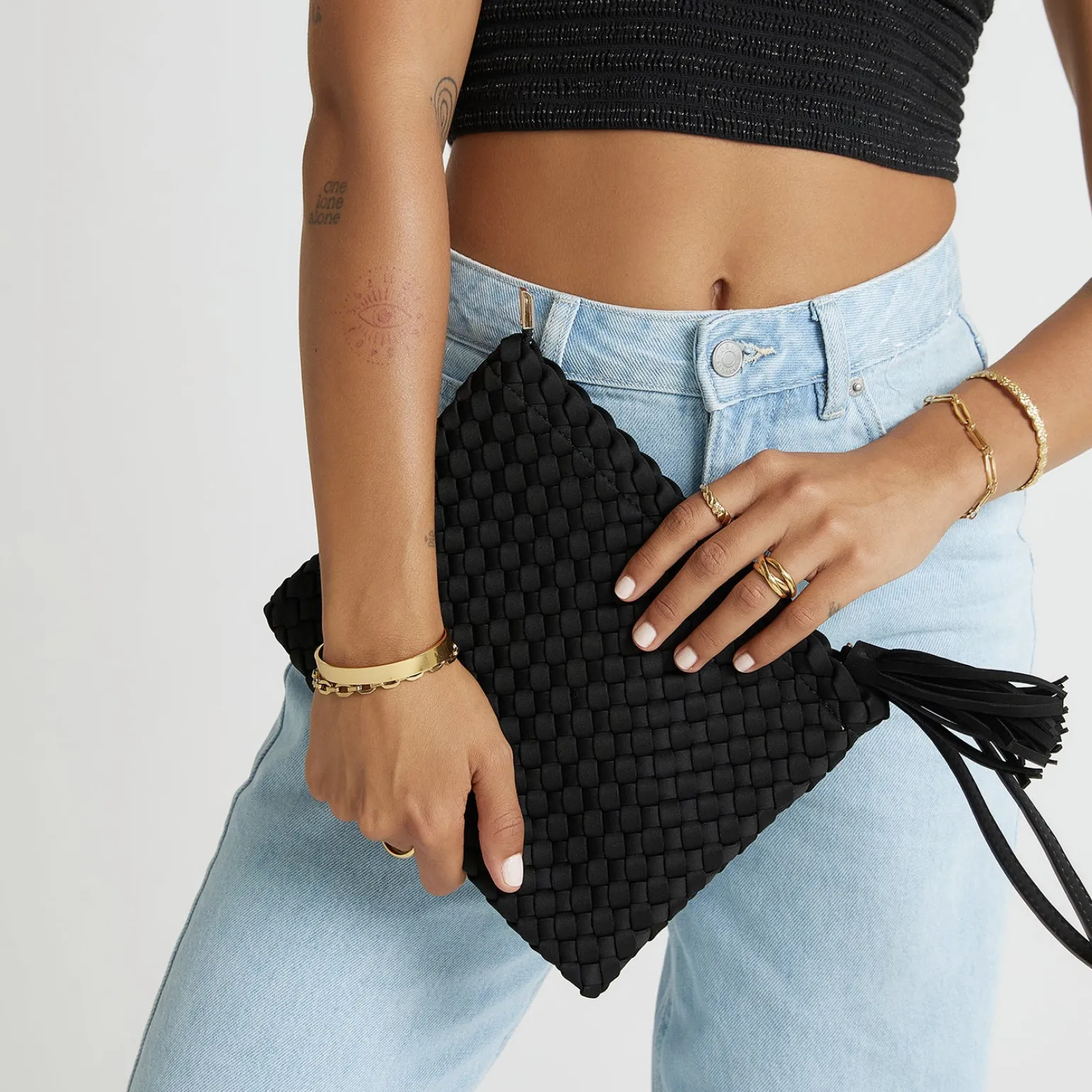 Lavinia Clutch Bag - Black