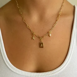 Letter Tag Charm