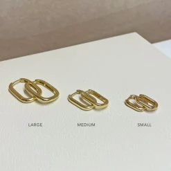 Link-Up Gold Hoop Huggies - Medium