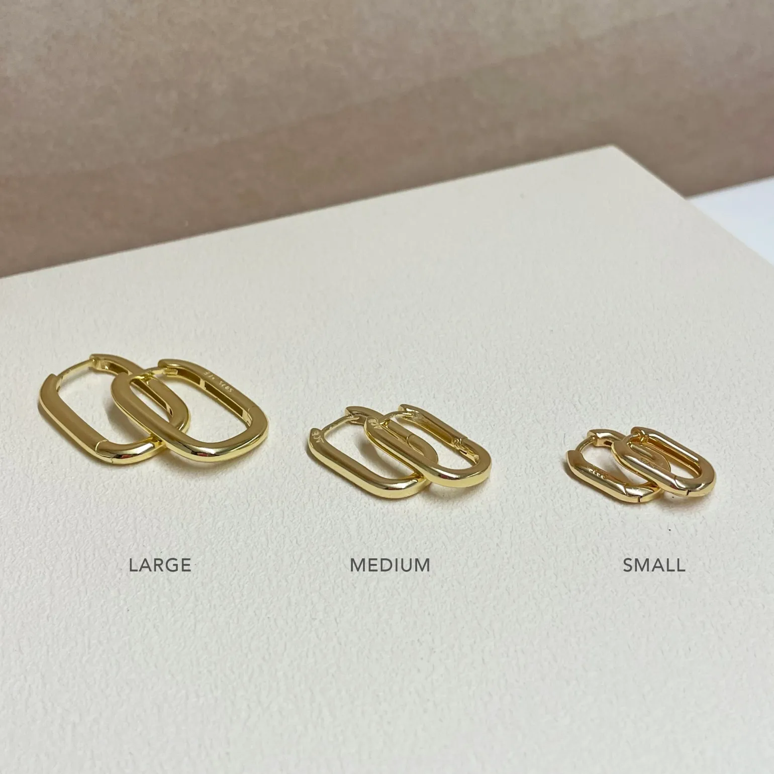 Link-Up Gold Hoop Huggies - Medium