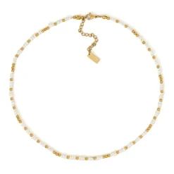 Lucia Pearl and Gold Necklace