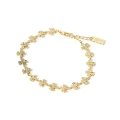 Lucky Charm Gold Clover Bracelet