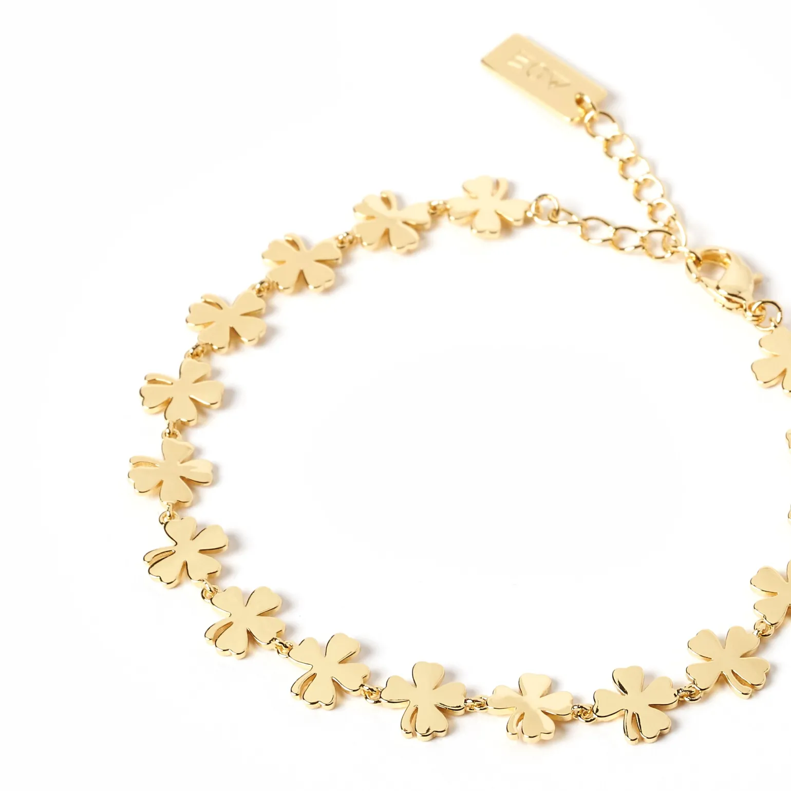 Lucky Charm Gold Clover Bracelet
