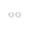 Luka Silver Huggie Earrings