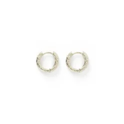 Luka Silver Huggie Earrings