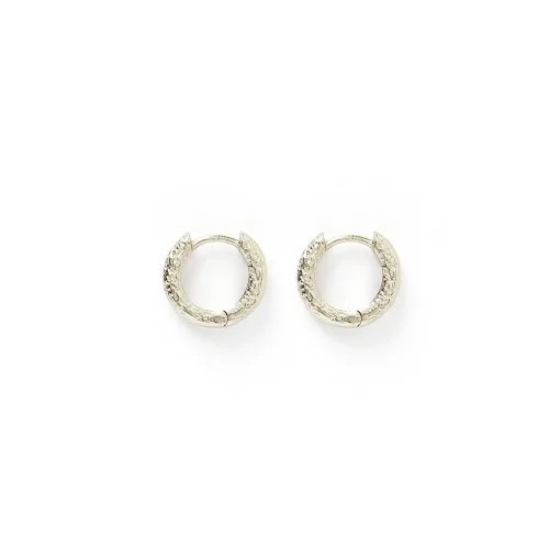 Luka Silver Huggie Earrings