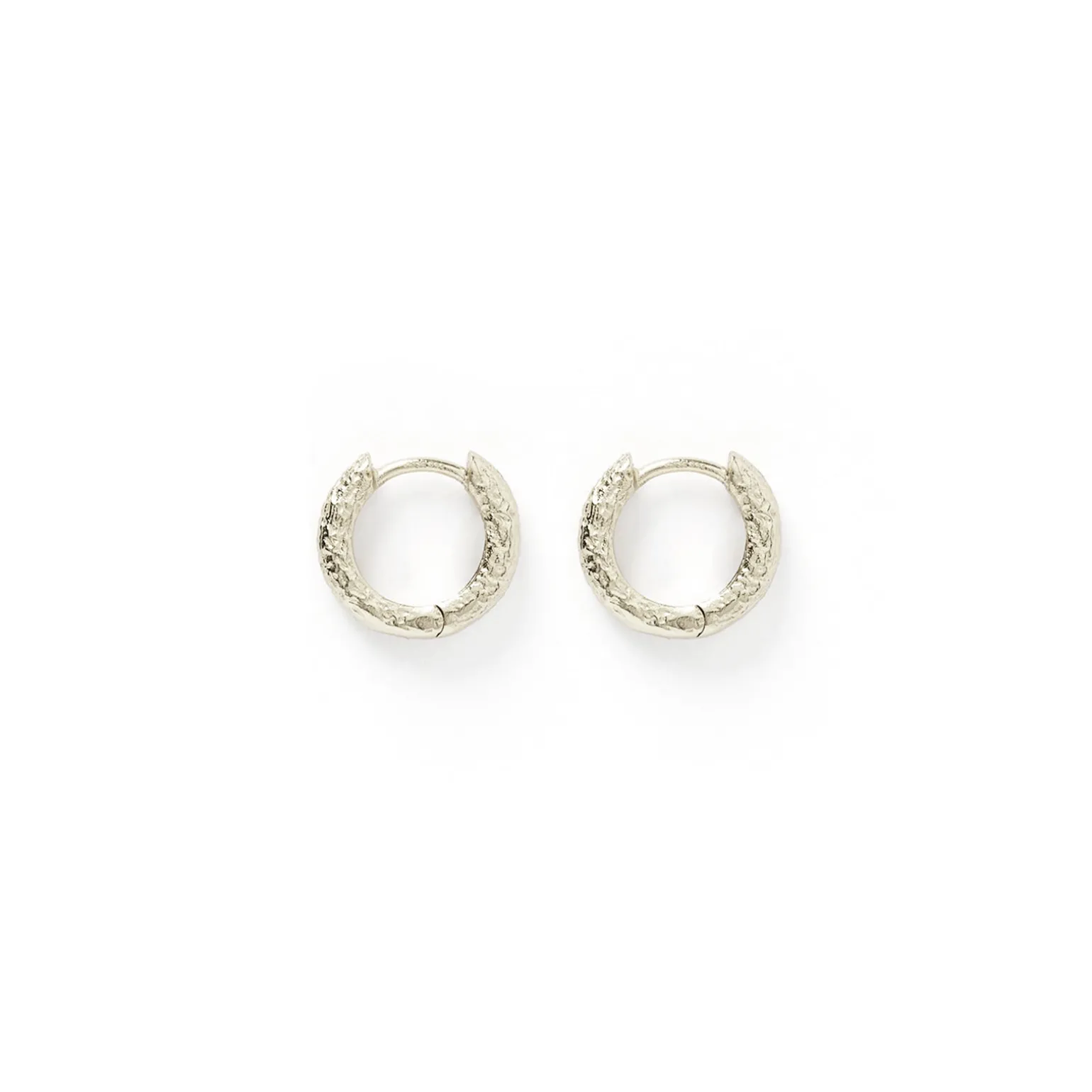Luka Silver Huggie Earrings