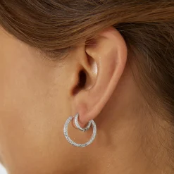 Luka Silver Huggie Earrings
