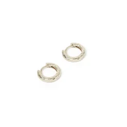 Luka Silver Huggie Earrings