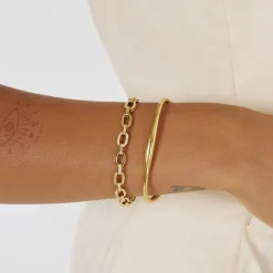 Madison Gold Cuff Bracelet