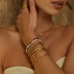 Maya Gold Cuff Bracelet