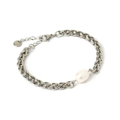 Mia Pearl and Silver Bracelet