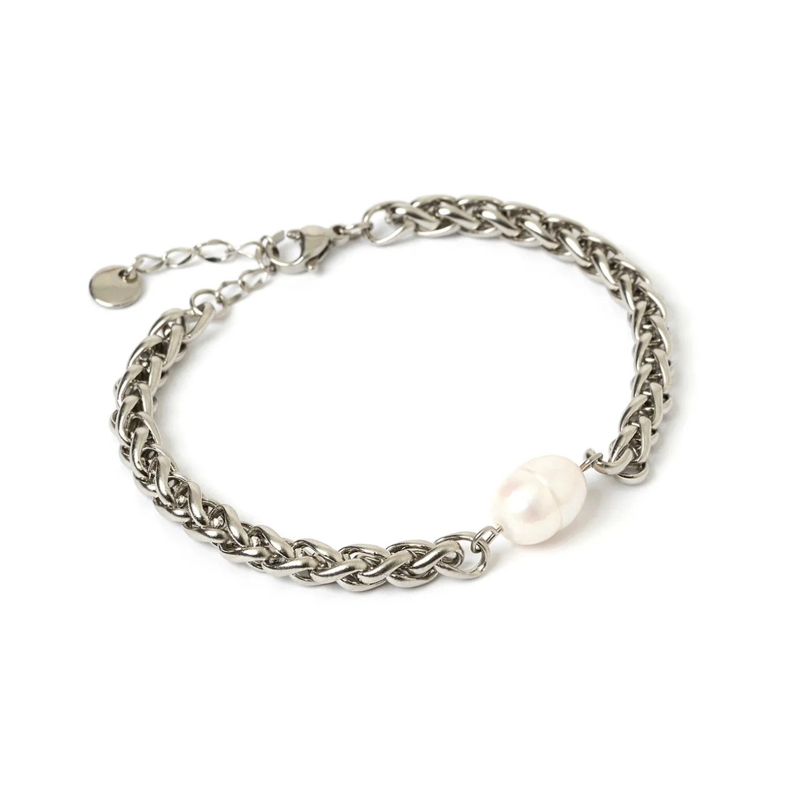 Mia Pearl and Silver Bracelet