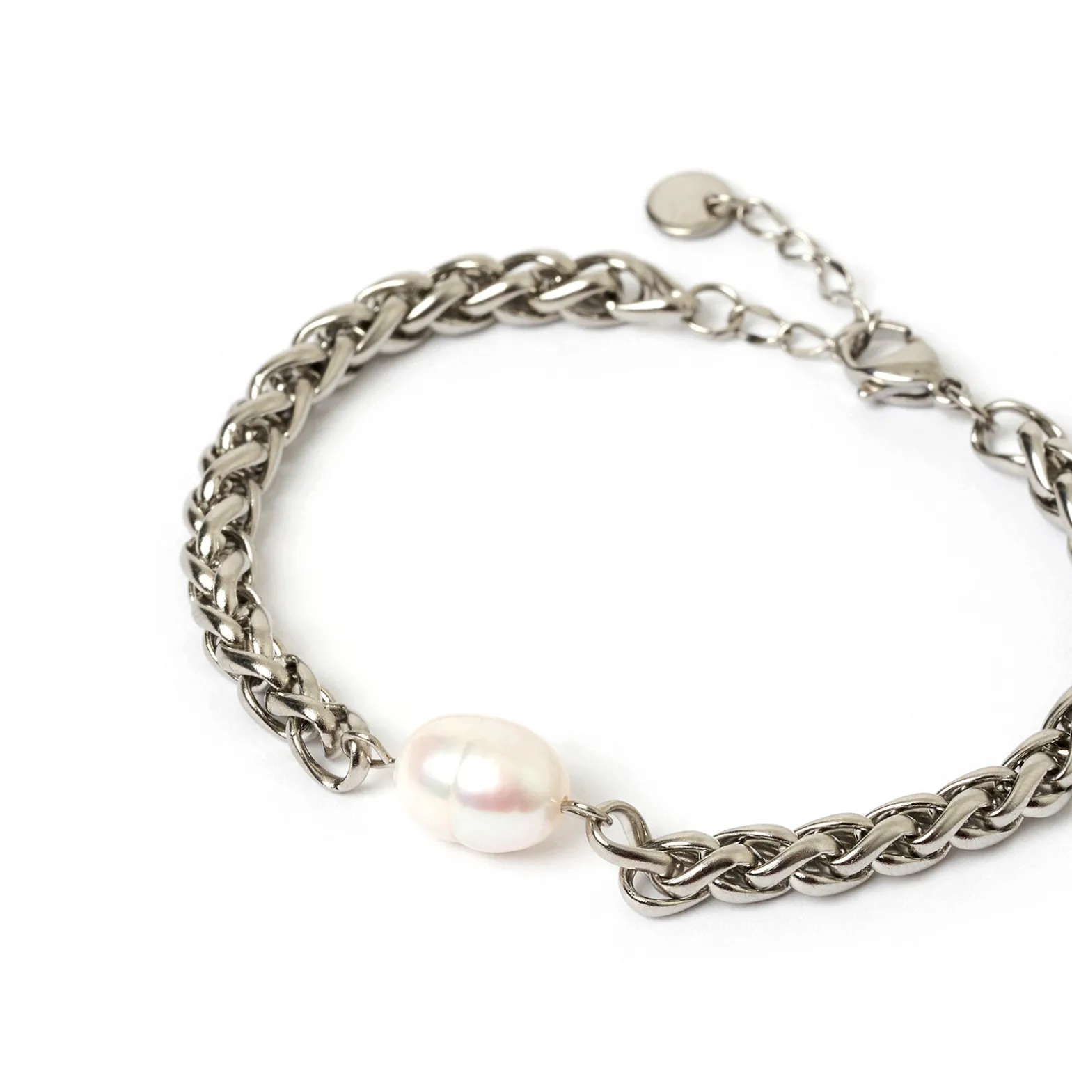 Mia Pearl and Silver Bracelet