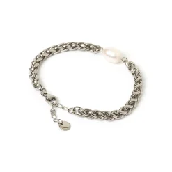 Mia Pearl and Silver Bracelet