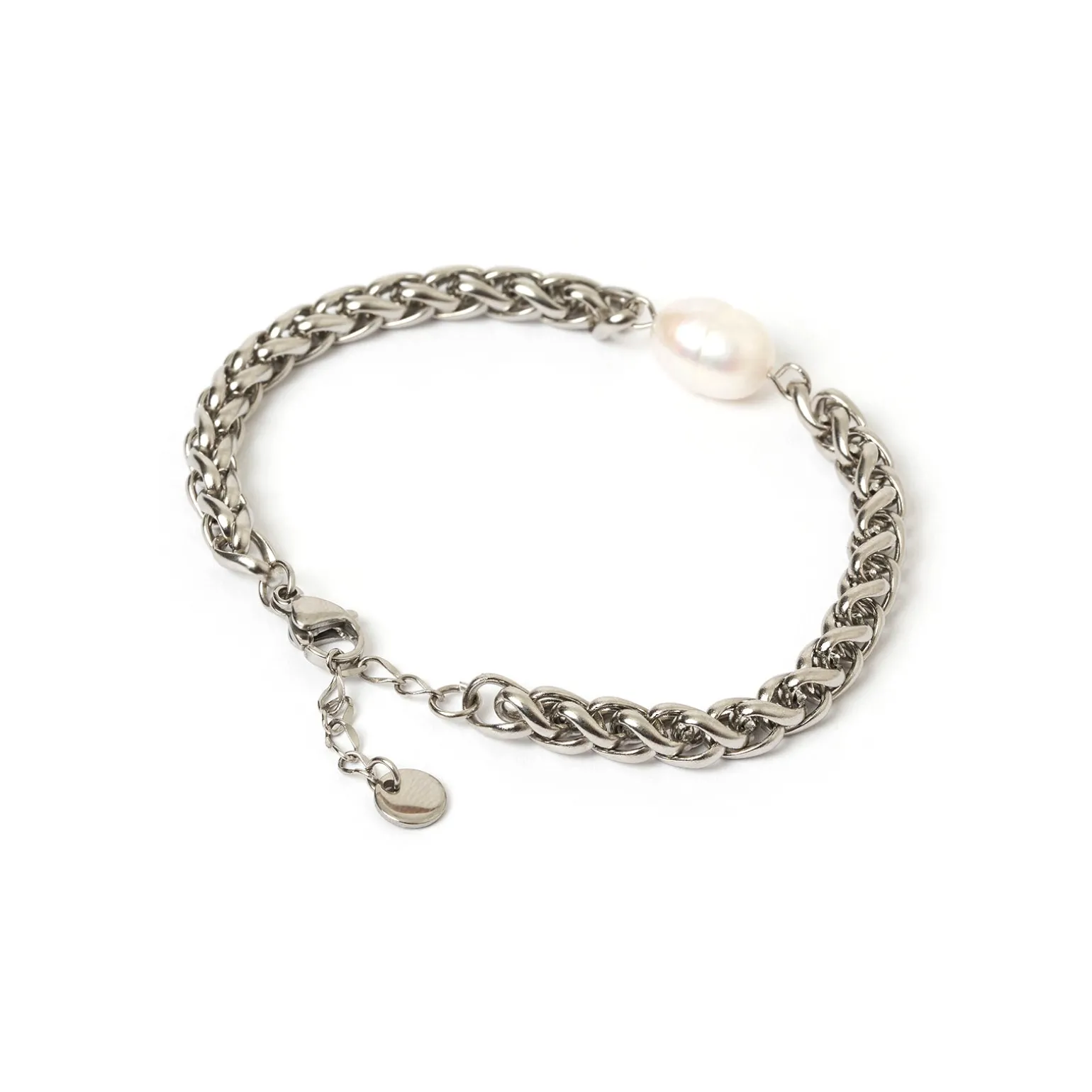 Mia Pearl and Silver Bracelet