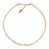 Mila Gemstone and Pearl Choker