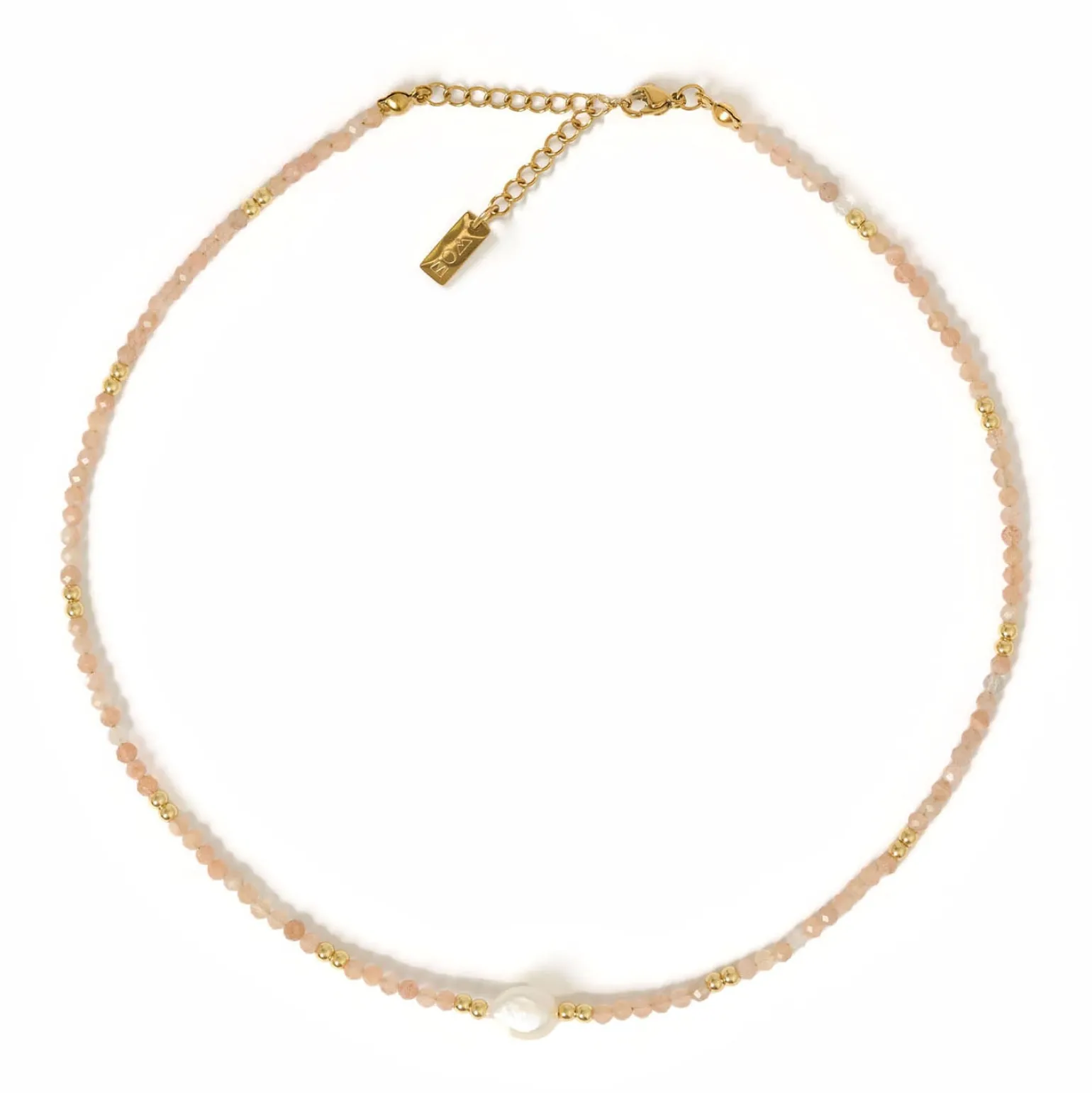 Mila Gemstone and Pearl Choker