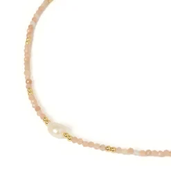 Mila Gemstone and Pearl Choker