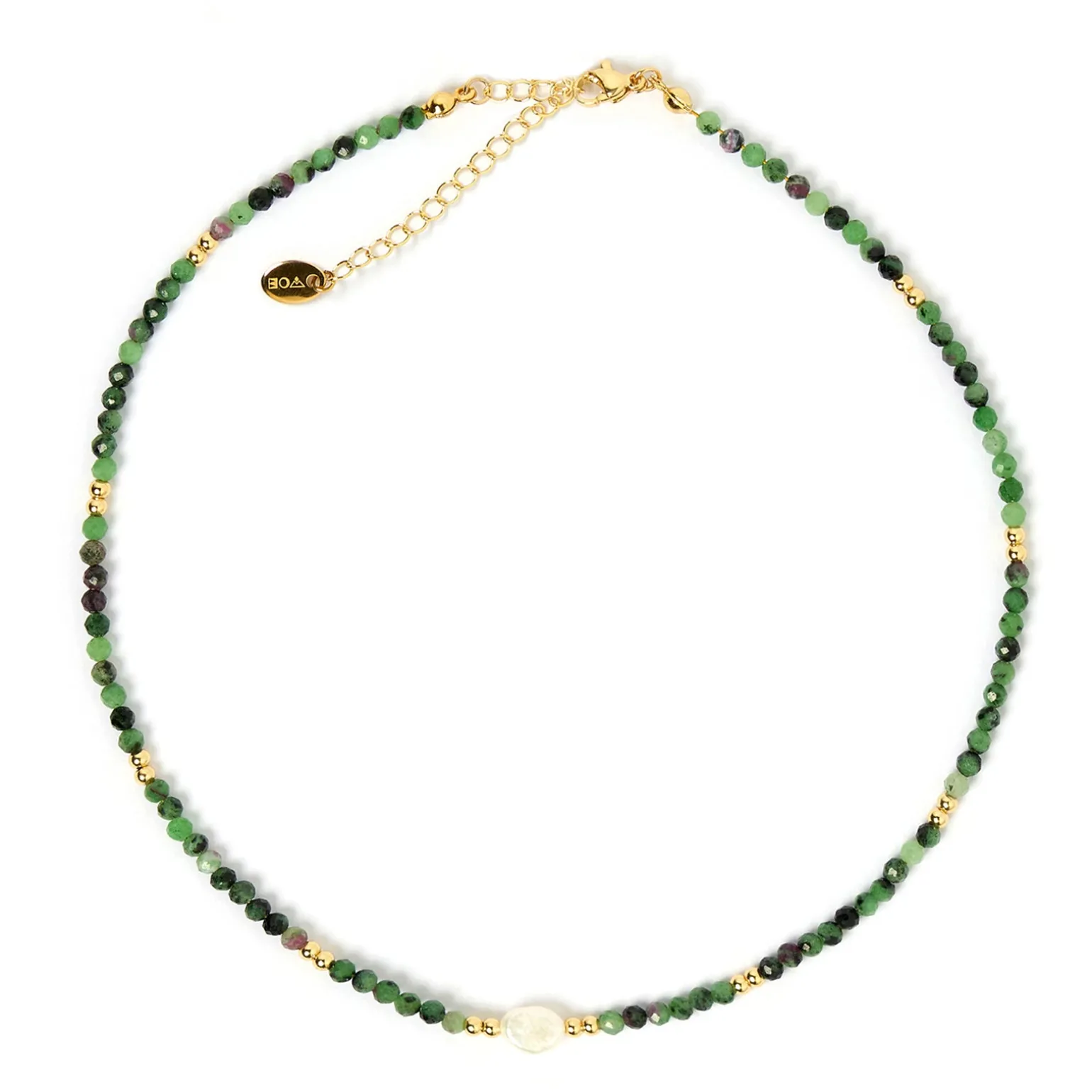Mila Gemstone Necklace - Clinozoisite