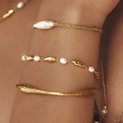 Mimi Pearl and Gold Bracelet