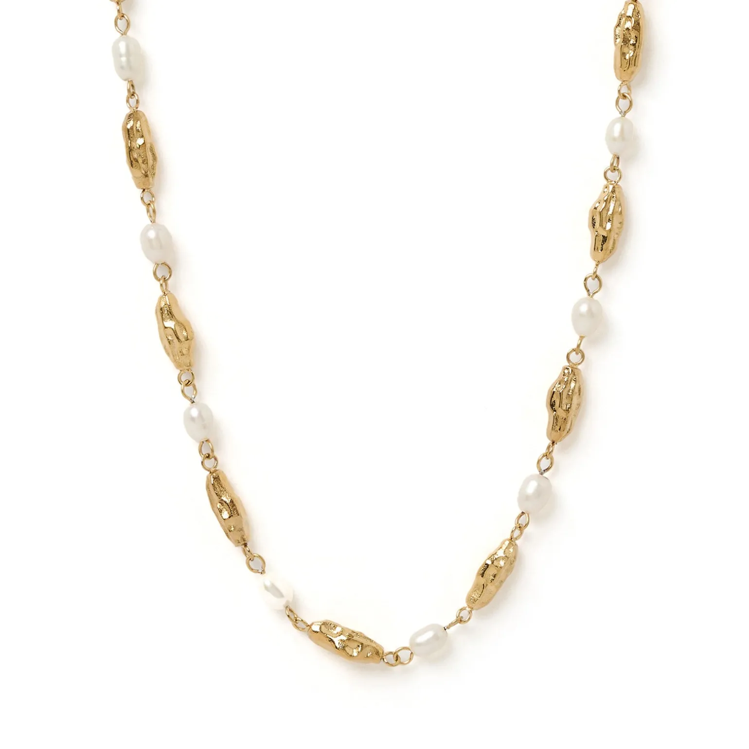 Mimi Pearl and Gold Necklace