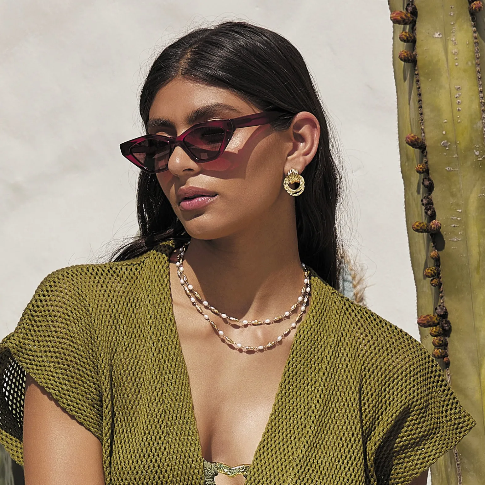 Mimi Pearl and Gold Necklace