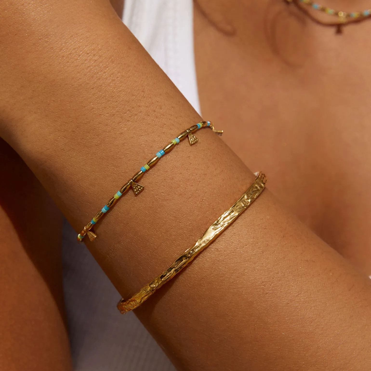 Natalia Gold Bracelet - Ocean