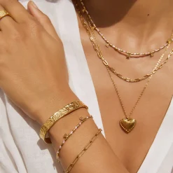 Natalia Gold Bracelet - Peony