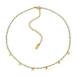 Natalia Gold Necklace - Ocean