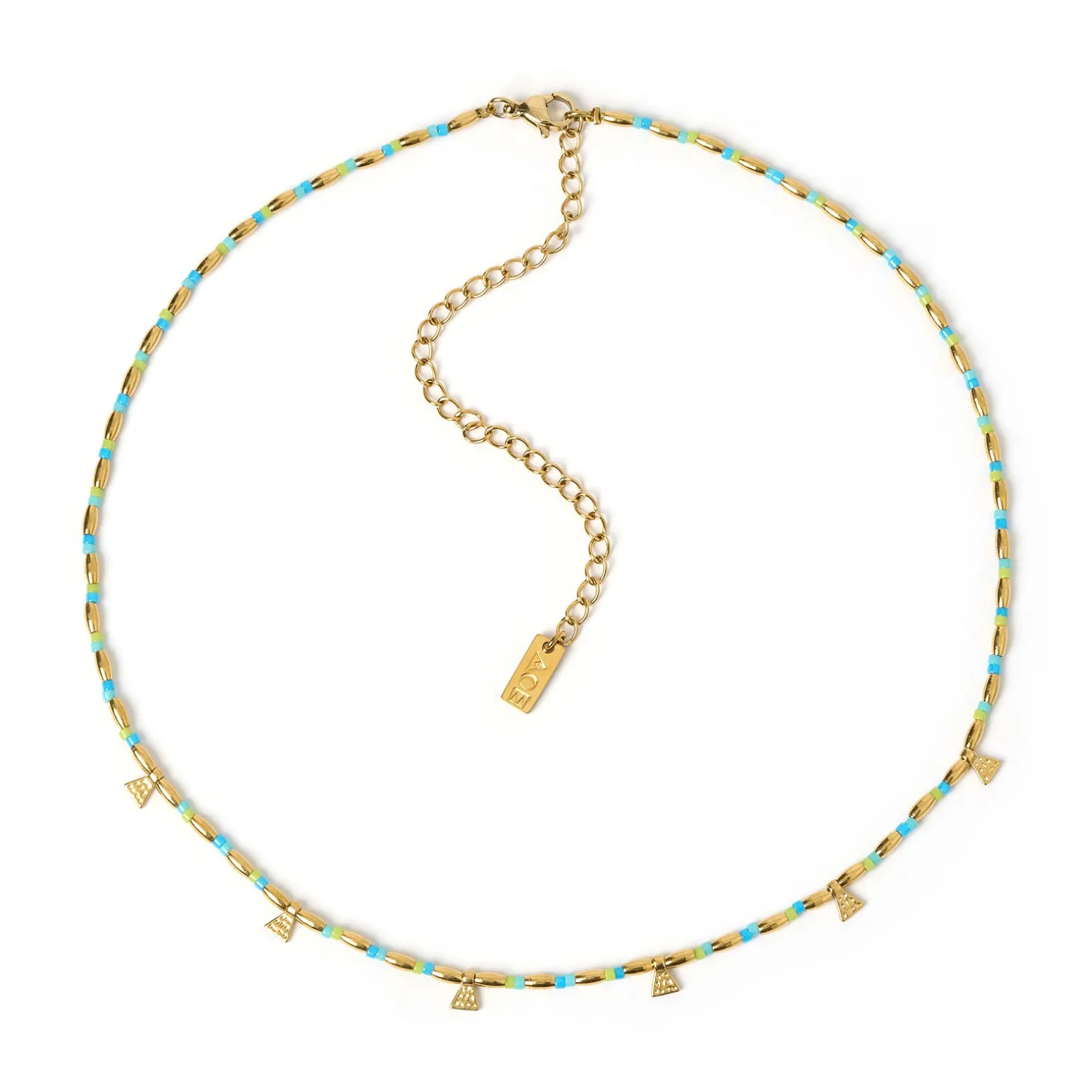 Natalia Gold Necklace - Ocean
